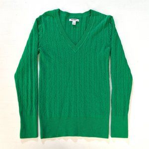Old Navy Green V-Neck Sweater - Size Medium